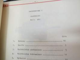 Sisu korjausohjeita II AEQ,AEH 01, AEH 02, AES 01, Eberspächer X3, AJO, AKC, AKO, AMA, AMI, AMP, AMT, AMV, R-R Dieselmoottorit, Kompressori AMP... -korjausohjeita