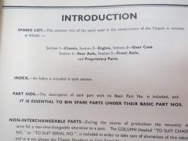 Albion Goods Vehicles - Spre Parts for Model RE33 (Super Reiver) from chassis nr. 69000A... List nr  I, May 1967 -varaosaluettelo