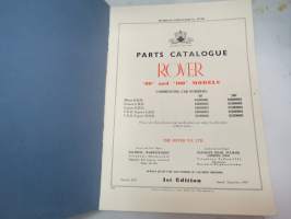 Rover 80 and 100 Parts Catalogue -varaosaluettelo