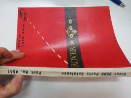 Rover 2000 Parts Catalogue -varaosaluettelo