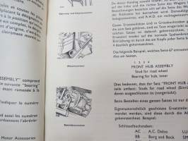 Rover 2000 Parts Catalogue -varaosaluettelo
