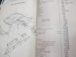 Rover 2000 Parts Catalogue -varaosaluettelo