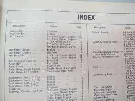 Morris 3-ton, 5-ton series 3 Service Parts List volume I -varaosaluettelo