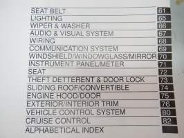 Toyota Camry ACV3 series, MCV30 Series Repair Manual volume 2, Aug. 2001 -korjaamokirja