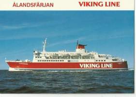 Ålandsfärjan - laivakortti, laivapostikortti kulkematon