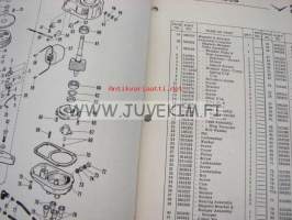 Johnson 50 hp models V4-V4L-11 &amp; 11B outboards 1959 parts catalog -varaosaluettelo