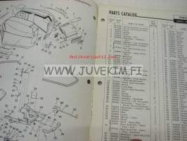 Johnson 50 hp models V4S - V4SL - 10 &amp; 10H outboards 1958 parts catalog -varaosaluettelo