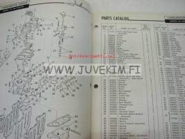 Johnson 50 hp models V4 - V4L - 10 &amp; 10H outboards 1958 parts catalog -varaosaluettelo