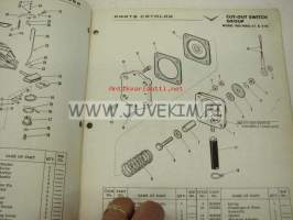 Johnson 35 hp models RDS - RDSL - 21 &amp; 21B outboards 1959 parts catalog -varaosaluettelo