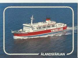 Ålandsfärjan - laivakortti, laivapostikortti kulkematon