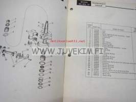 Johnson 35 hp models RD - RDL - 19 outboards 1957 parts catalog -varaosaluettelo