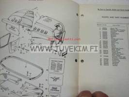 Johnson 25 hp models RDE-17C, RDEL-17C outboards 1955 parts catalog -varaosaluettelo