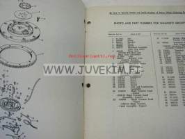 Johnson 25 hp models RDE-17C, RDEL-17C outboards 1955 parts catalog -varaosaluettelo