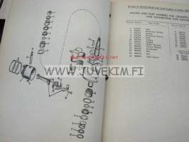 Johnson Sea Horse 25 hp models RD-15A and RDL-15A outboards 19?? parts catalog -varaosaluettelo