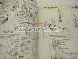 Johnson 10 hp models QD - QDL 20 outboards 1959 parts catalog -varaosaluettelo