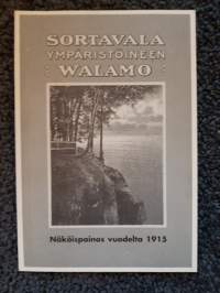 Sortavala ympäristöineen Walamo.  Näköispainos vuodelta 1915