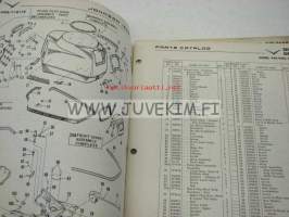 Johnson 50 hp models V4S - V4SL - 11 &amp; 11B outboards 1959 parts catalog -varaosaluettelo