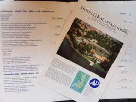 Fiskis Lobby Restaurant menu, 1996