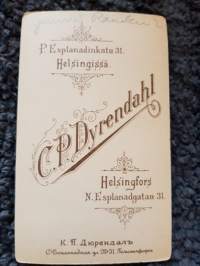 CDV - Visiittikorttivalokuva. Gunnel.