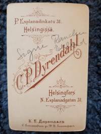 CDV - Visiittikorttivalokuva. Signe.
