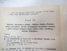 Vorschläge für Sommerreisen in Finnland 1928 -saksankielinen 1920-luvun alkupuolen matkailuesite