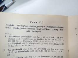 Vorschläge für Sommerreisen in Finnland 1928 -saksankielinen 1920-luvun alkupuolen matkailuesite