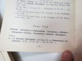 Vorschläge für Sommerreisen in Finnland 1928 -saksankielinen 1920-luvun alkupuolen matkailuesite
