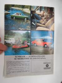 Sunbeam 1975  Life - auringonsäde elämäänne -myyntiesite / brochure