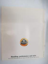 Lotus Elan -myyntiesite / brochure