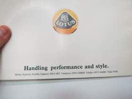 Lotus Elan -myyntiesite / brochure