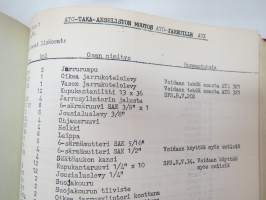 Sisu Bulldog Linja-Autot 1948-1954 varaosaluettelo -parts catalog