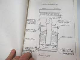 Continental TP1100 Series 25 &amp; 35 - La chenille francaise - Richard Freres - telapuskukone varaosaluettelo / parts catalog
