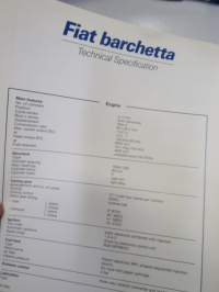 Fiat Barchetta esittely / pressikansio vuodelta 1995