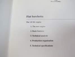Fiat Barchetta esittely / pressikansio vuodelta 1995
