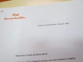 Fiat Barchetta esittely / pressikansio vuodelta 1995