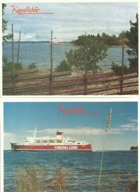 Åland Kapellskär  - paikkakuntakortti postikortti kulkematon  2 eril