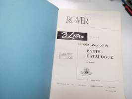 Rover 3 Litre Saloon and Coupé Parts Catalogue -varaosaluettelo