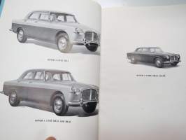Rover 3 Litre Saloon and Coupé Parts Catalogue -varaosaluettelo