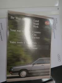 Audi A8 1994 Presse Information -press kitt -mallin lanseeraus- / esittelykansio, mukana 21 pressikuvaa
