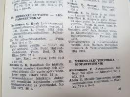 Suomen merikirjallisuuden bibliografia III - Finländsk sjölitteratur 1969-1974