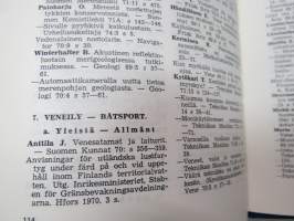 Suomen merikirjallisuuden bibliografia III - Finländsk sjölitteratur 1969-1974