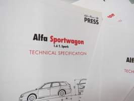Alfa Rome Sportwagon 2000 -esittely- / lanseerauskansio pressikuvineen ym. -press kit