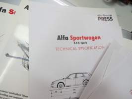 Alfa Rome Sportwagon 2000 -esittely- / lanseerauskansio pressikuvineen ym. -press kit