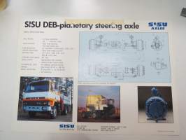 Sisu DEB-planetary steering axle -myyntiesite / brochure