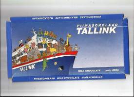 Piimasokolaad Tallink -  suklaakääre  litistetty tuotepakkaus 14x26 cm