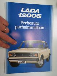 Lada 1200S -myyntiesite / brochure