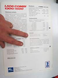 Lada Combi 1300 / 1500 -myyntiesite / brochure