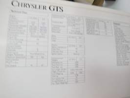 Chrysler GTS -myyntiesite / brochure