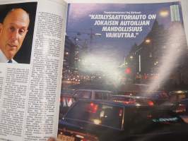 Volvo-Viesti 1990 nr 1 -asiakaslehti / customer magazine - Renault Uutiset samassa