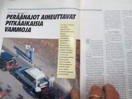 Volvo-Viesti 1990 nr 4 -asiakaslehti / customer magazine - Renault Uutiset samassa